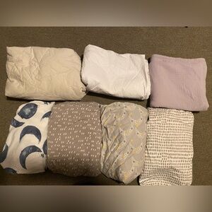 Crib Bedding  bundle Lot ( organic cotton)